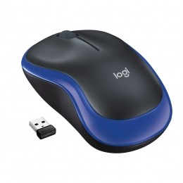 LogitechM185muiszwartblauw