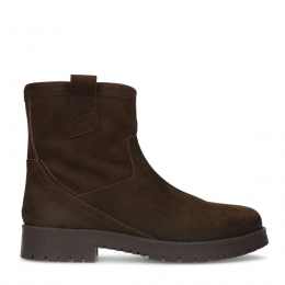 Donkerbruinelerenboots