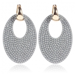 OvaledasmesoorbellenCillaJewelsGrijsGoudkleruig