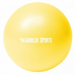 MiniPilatesBal-Fitnessbal-28cm-Geel-GorillaSports