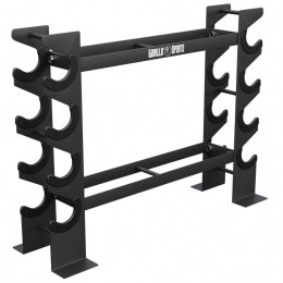 Dumbbellstandaard-Halterrek-Halterstandaard-Staal-Belastbaartot300kg-Zwart-GorillaSports
