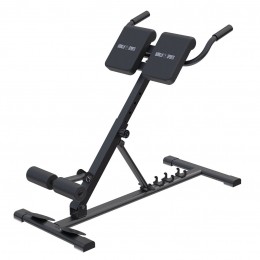 InklapbareRomanChair-6-in-1-Verstelbaar-Max150kgBelastbaar-Rugtrainer-HyperextentieBank-Zwart-GorillaSports