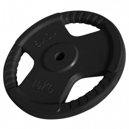Gewicht-Halterschijf-10kg-GripperGietijzerrubbercoating-GorillaSports