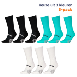 HEADPadelSokkenCrew3-packZwart-3538