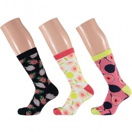 ApolloSokkenGiftboxDamesTropicalFruits3-pack