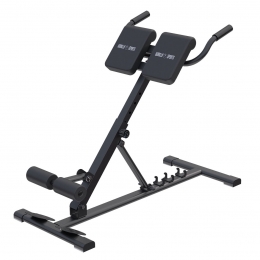 InklapbareRomanChair-6-in-1-Verstelbaar-Max150kgBelastbaar-Rugtrainer-HyperextentieBank-Zwart-GorillaSports