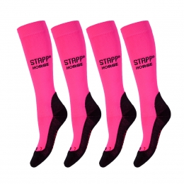 STAPPHorsePaardrijsokkenDeocell4-packRoze-3942