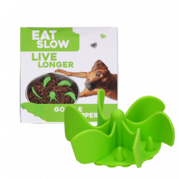 EatSlowLiveLongerGobbleStopperGreen