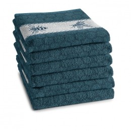 DDDDDKeukendoekBeesPetrol-6stuks