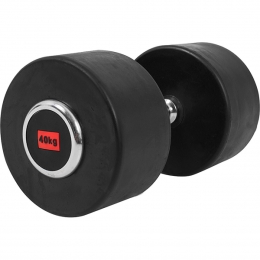 Dumbell-VasteHalter-GietijzermetRubbercoating-40kg-GorillaSports