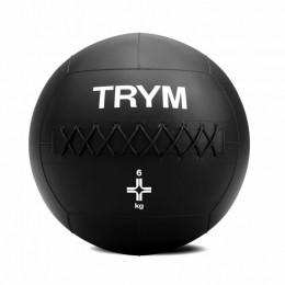 TRYMMedicijnbal-MedicineBall-PVC-Zwart-6kg-GorillaSports