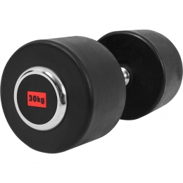 Dumbell-VasteHalter-GietijzermetRubbercoating-30kg-GorillaSports