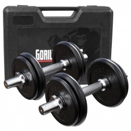Dumbellset-Halterset-Gietijzer-20kgInkoffer-Dumbbells-GorillaSports