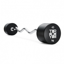 TRYMHalterstang-VasteHalter-Curlbar-EZ-curl-Gietijzer-CPU-45kg-GorillaSports