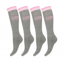 STAPPHorsePaardrijsokkenBornToRideHorse4-packGrijs-3538