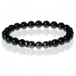 KralenarmbandMemphisAgaatBlackBeads