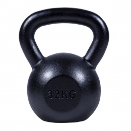 -Kettlebell-Gietijzer-Zwart-32kg-ExtraStabiel-GorillaSports