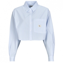 OverhemdCalvinKleinJeansWOVENLABELCROPPEDSHIRT