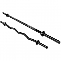 Langehalterstang-EZ-CurlBarbell-Zwart-GorillaSports