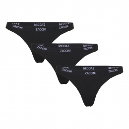 ZacciniDamesStrings3-packBlack-XS