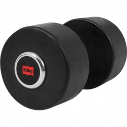Dumbell-VasteHalter-GietijzermetRubbercoating-50kg-GorillaSports
