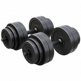 GyroneticsDumbellset-Halterset-Kunststof-30kg-25mm-GorillaSports