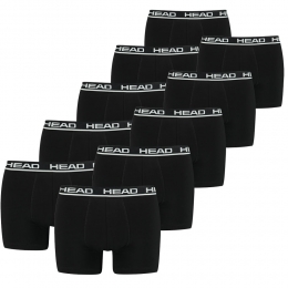 Headboxershortsblack10-Pack-M