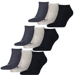 PumaSneakersokkenPlain9-packNavyGreyNightshadowBlue-4749