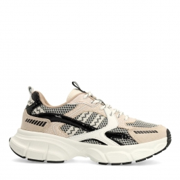 Beigesneakersmetzwarteenwittemeshdetails