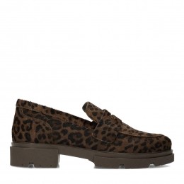 Leopardloafersmetponyhair