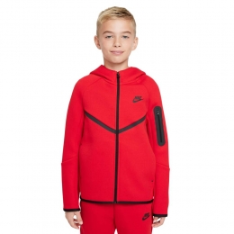NikeSportswearTechFleeceVestKidsRoodZwart
