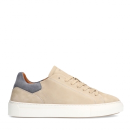 Beigenubucksneakersmetgrijzedetails
