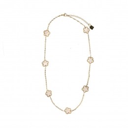 Goudkleurigebloemetjesketting
