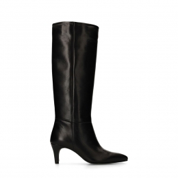 Zwartehogelerenlaarzenmethak