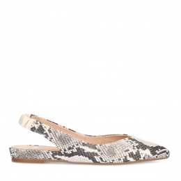 Slangenprintlerenslingbacks