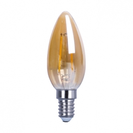 LEDFilamentE14Bullet-2400K-4W-Dimbaar-Gold