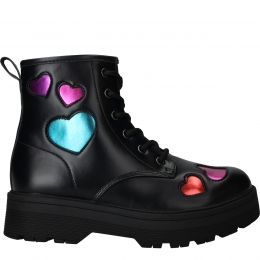 SkechersGravlenHiBootsMeisjesZwart