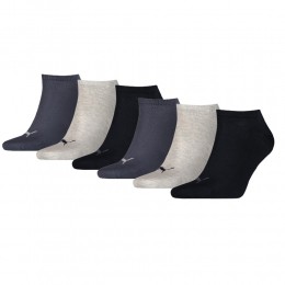 PumaSneakersokkenPlain6-packNavyGreyNightshadowBlue-3538