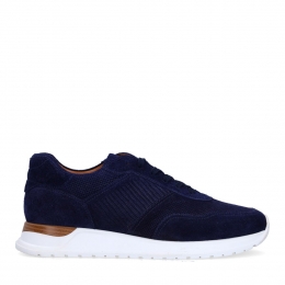 Donkerblauwesudesneakers