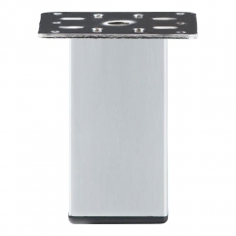 Stalenmeubelpootchroomvierkant5bij5cmenhoogte10cm5x5cm