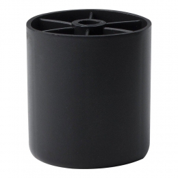 Meubelpootzwartrond5cmenhoogte55cmvankunststof