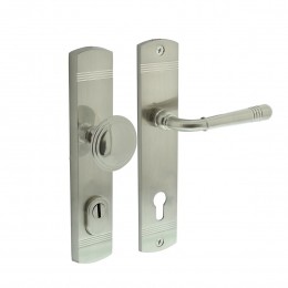 IntersteelvoordeurbeslagHelenaPC92mmmetkerntrekbeveiliging-nikkelmat