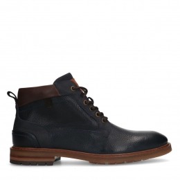 Donkerblauwelerenveterboots