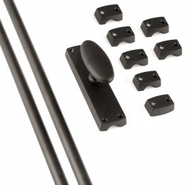 HardbrassRaamespagnoletset300cm-zwart