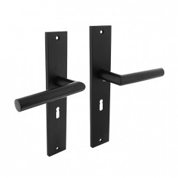 IntersteelDeurkrukBastianopschildsleutelgat56mm-matzwart