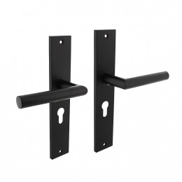 IntersteelDeurkrukBastianopschildprofielcilinder55mm-matzwart