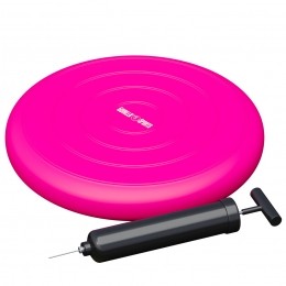 Balanskussen-Wiebelkussen-Balanstrainer-InclPomp-Roze-GorillaSports