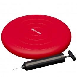 Balanskussen-Wiebelkussen-Balanstrainer-InclPomp-Rood-GorillaSports