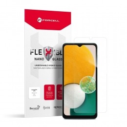 Forcell-ScreenprotectorgeschiktvoorSamsungGalaxyA135GA04s-FlexibelHybrideGlas-Transparant