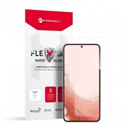 Forcell-ScreenprotectorgeschiktvoorSamsungGalaxyA545GS23FE-FlexibelHybrideGlas-Transparant